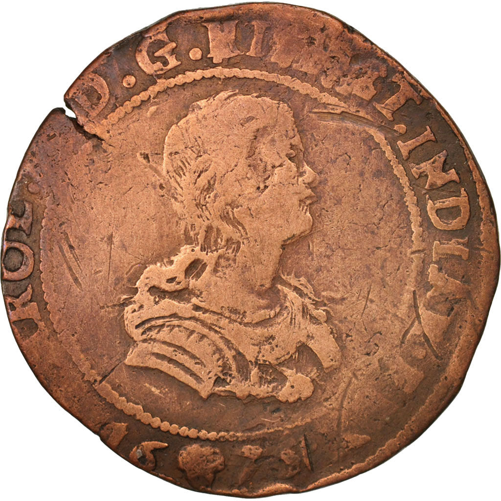 Países Bajos, Token, Belgium, Charles II, Bruxelles, Bureau des Finances, 1675