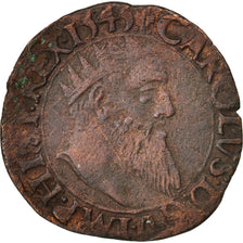 Spanish Netherlands, Charles Quint, Courte, 1545, VF(30-35), Copper