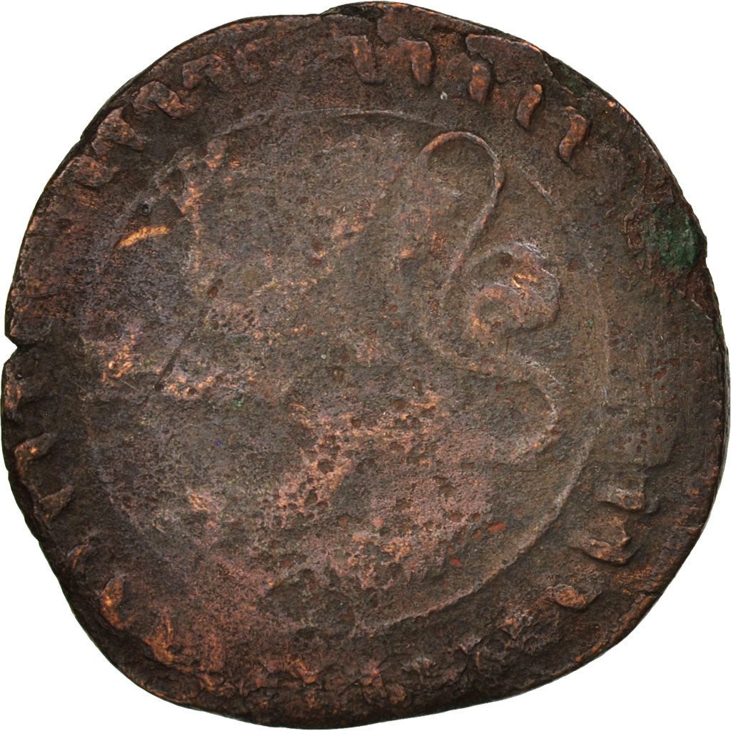 Spanish Netherlands, Charles Quint, Courte, 1545, VF(30-35), Copper