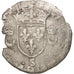 Moneta, Francja, Douzain aux croissants, 1553, Troyes, VF(20-25), Bilon