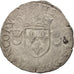 Moneda, Francia, Douzain aux croissants, 1553, Troyes, BC+, Vellón