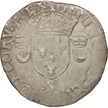 Frankreich, Henri II, Douzain aux croissants, 1552, Troyes, VF(30-35), Billon