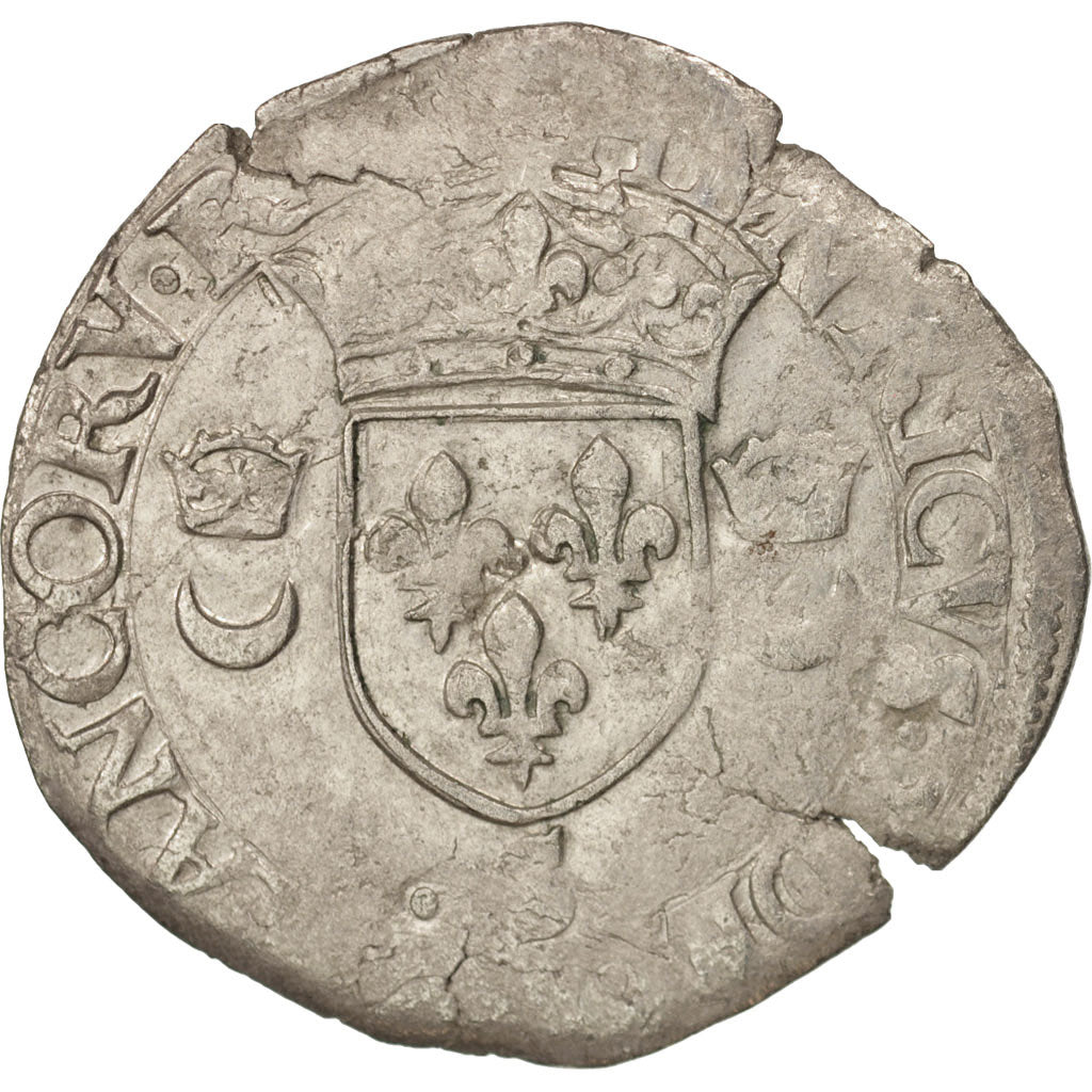 Moneta, Francja, Douzain aux croissants, Troyes, VF(30-35), Bilon, Duplessy:997