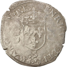 Monnaie, France, Douzain aux croissants, Troyes, TB+, Billon, Duplessy:997