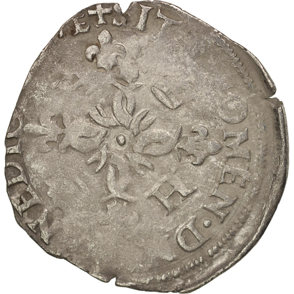 Monnaie, France, Douzain aux croissants, Troyes, TB+, Billon, Duplessy:997