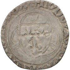 France, Louis XI, Blanc, Troyes, VF(30-35), Billon, Duplessy:550