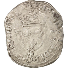 Coin, France, Douzain aux croissants, Caen, EF(40-45), Billon, Duplessy:997