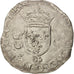 France, Henri II, Douzain aux croissants, Caen, VF(30-35), Billon