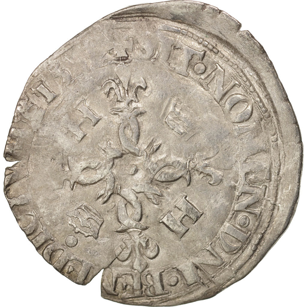 Coin, France, Douzain aux croissants, Caen, EF(40-45), Billon, Duplessy:997