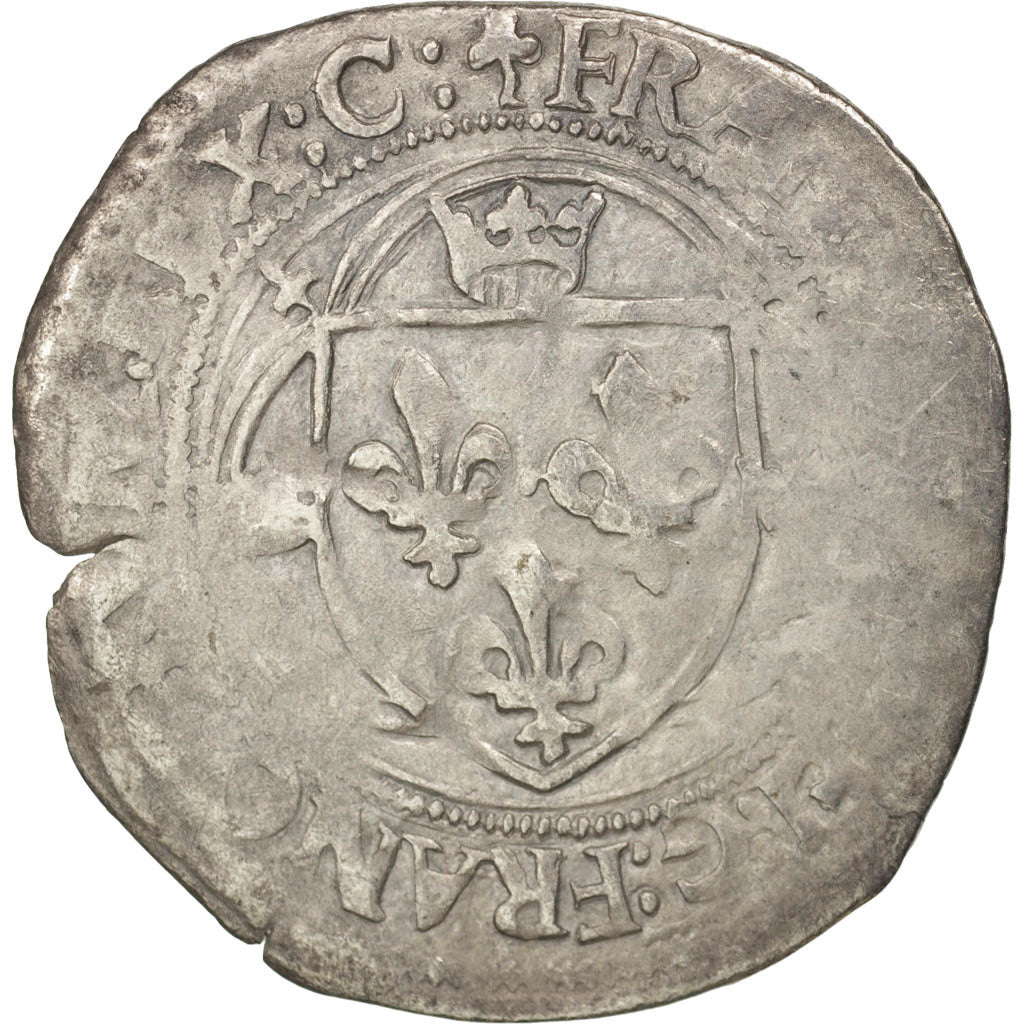 Münze, Frankreich, Blanc à la couronne, Undated, Toulouse, S+, Billon