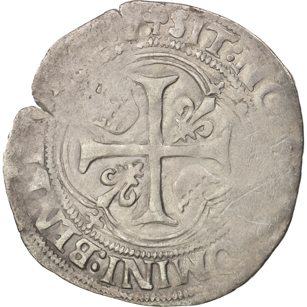 Münze, Frankreich, Blanc à la couronne, Undated, Toulouse, S+, Billon