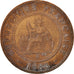 Moneta, Cocincina francese, Cent, 1885, Paris, BB, Bronzo, KM:3, Lecompte:15