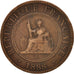 Monnaie, FRENCH INDO-CHINA, Cent, 1888, Paris, TB, Bronze, KM:1, Lecompte:40