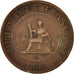 Monnaie, FRENCH INDO-CHINA, Cent, 1888, Paris, TB+, Bronze, KM:1, Lecompte:40