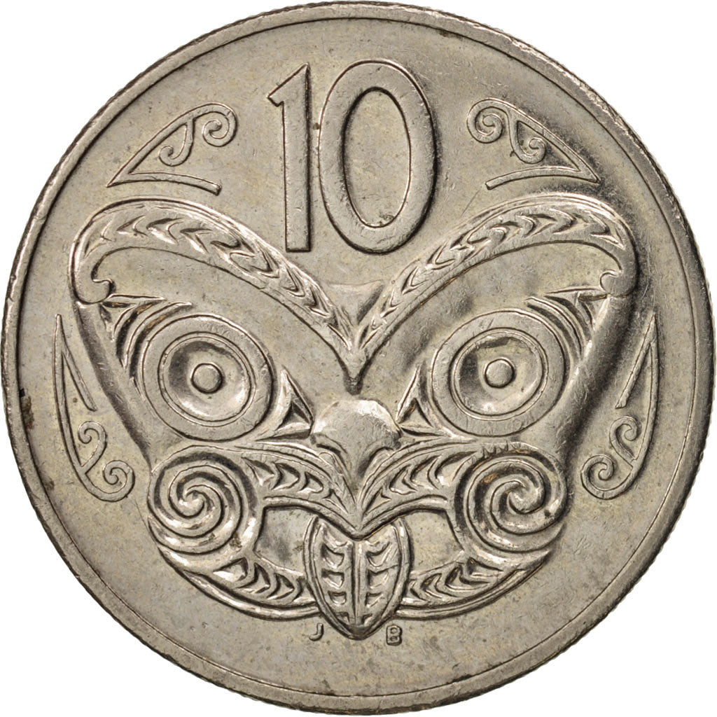 New Zealand, Elizabeth II, 10 Cents, 1987, AU(50-53), Copper-nickel, KM:61