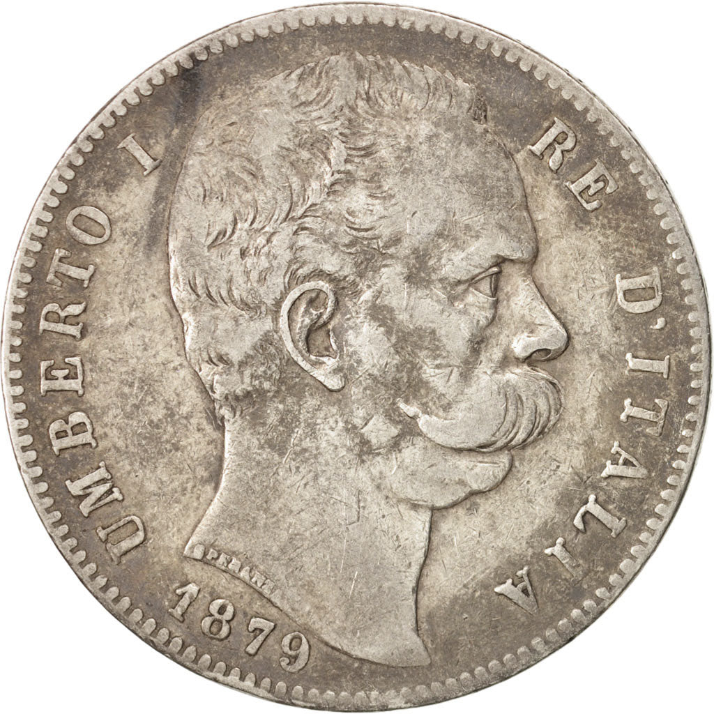 Monnaie, Italie, Umberto I, 5 Lire, 1879, Rome, TB, Argent, KM:20