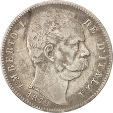 Monnaie, Italie, Umberto I, 5 Lire, 1879, Rome, TB, Argent, KM:20