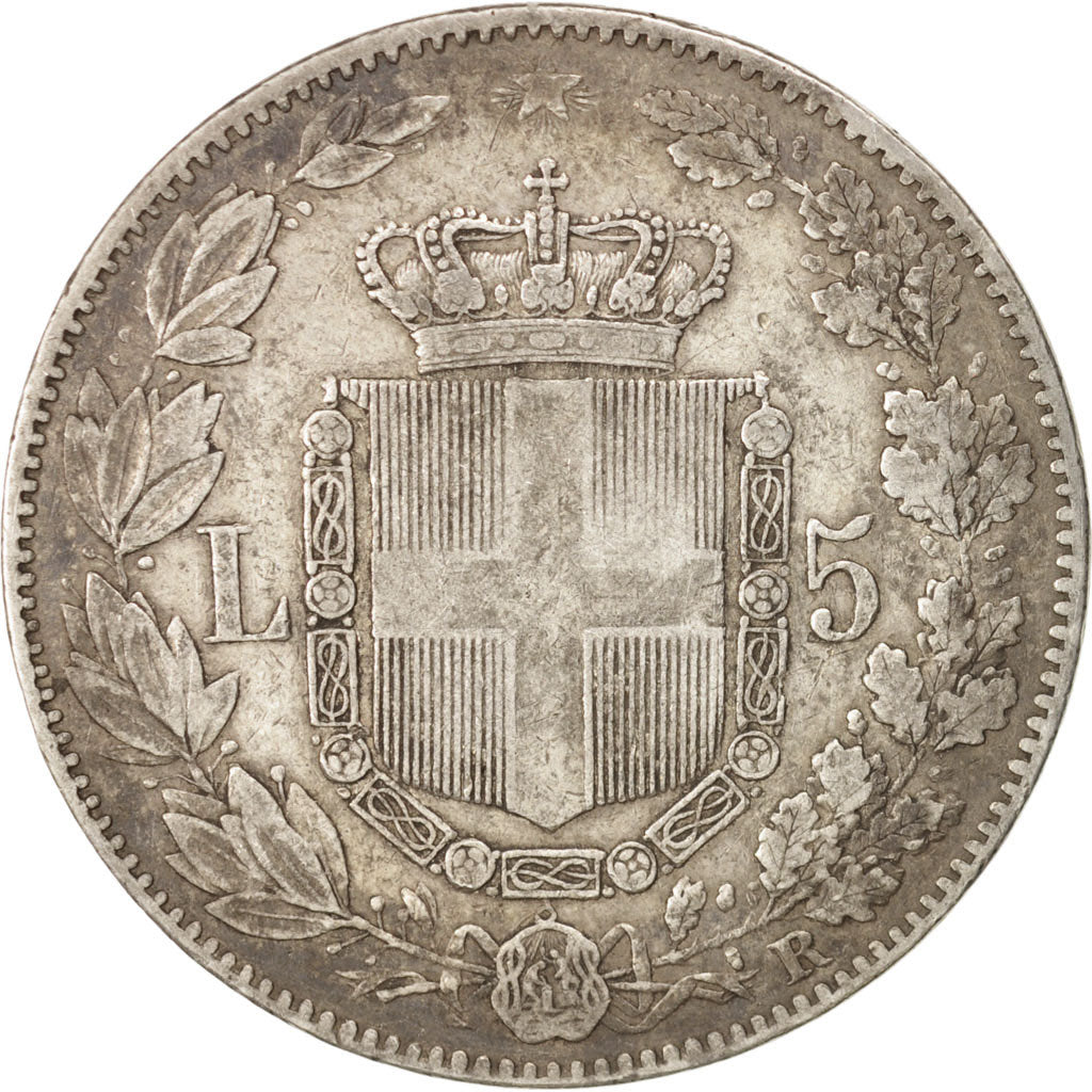 Monnaie, Italie, Umberto I, 5 Lire, 1879, Rome, TB, Argent, KM:20