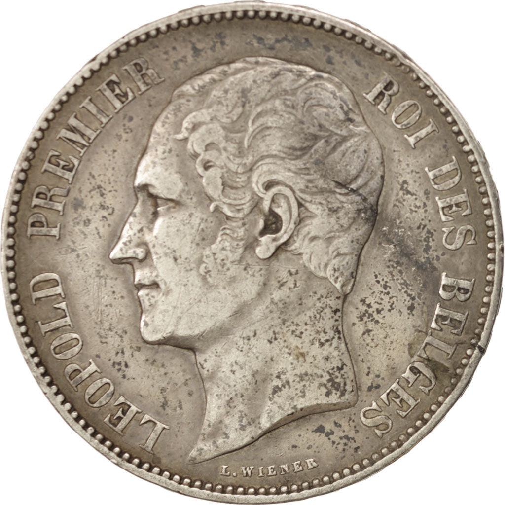 Belgium, Leopold I, 5 Francs, 5 Frank, 1849, VF(30-35), Silver, KM:17