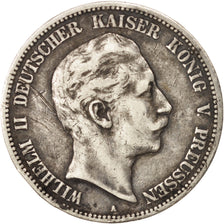 German States, PRUSSIA, Wilhelm II, 5 Mark, 1904, Berlin, VF(30-35)