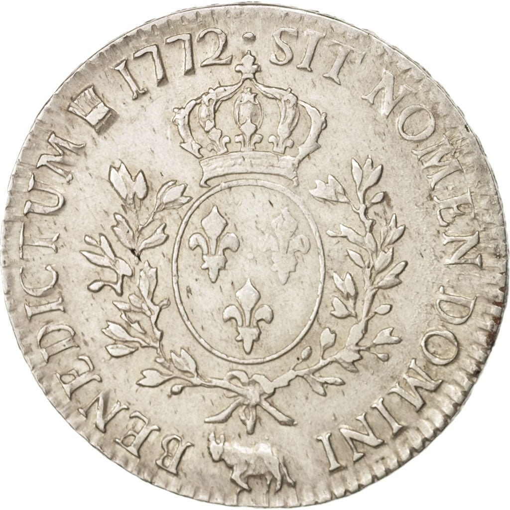 Monnaie, France, Louis XV, Écu de Béarn à la vieille tête, Ecu, 1772, Pau