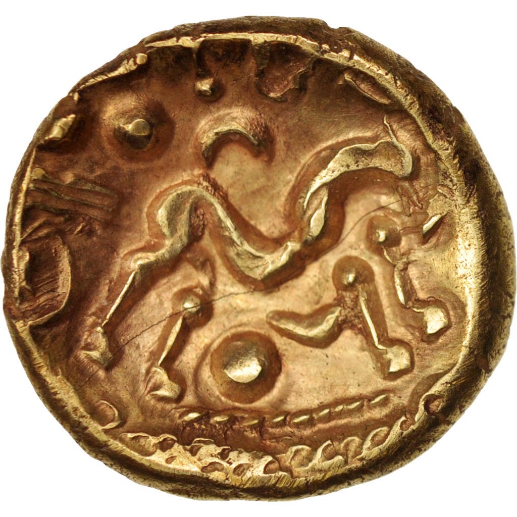 Coin, Ambiani, Stater, AU(55-58), Gold, Delestrée:240