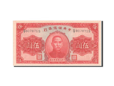 Geldschein, China, 5 Yüan, 1940, VZ+