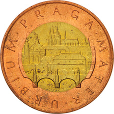 Tschechische Republik, 50 Korun, 1993, AU(55-58), Bi-Metallic, KM:1