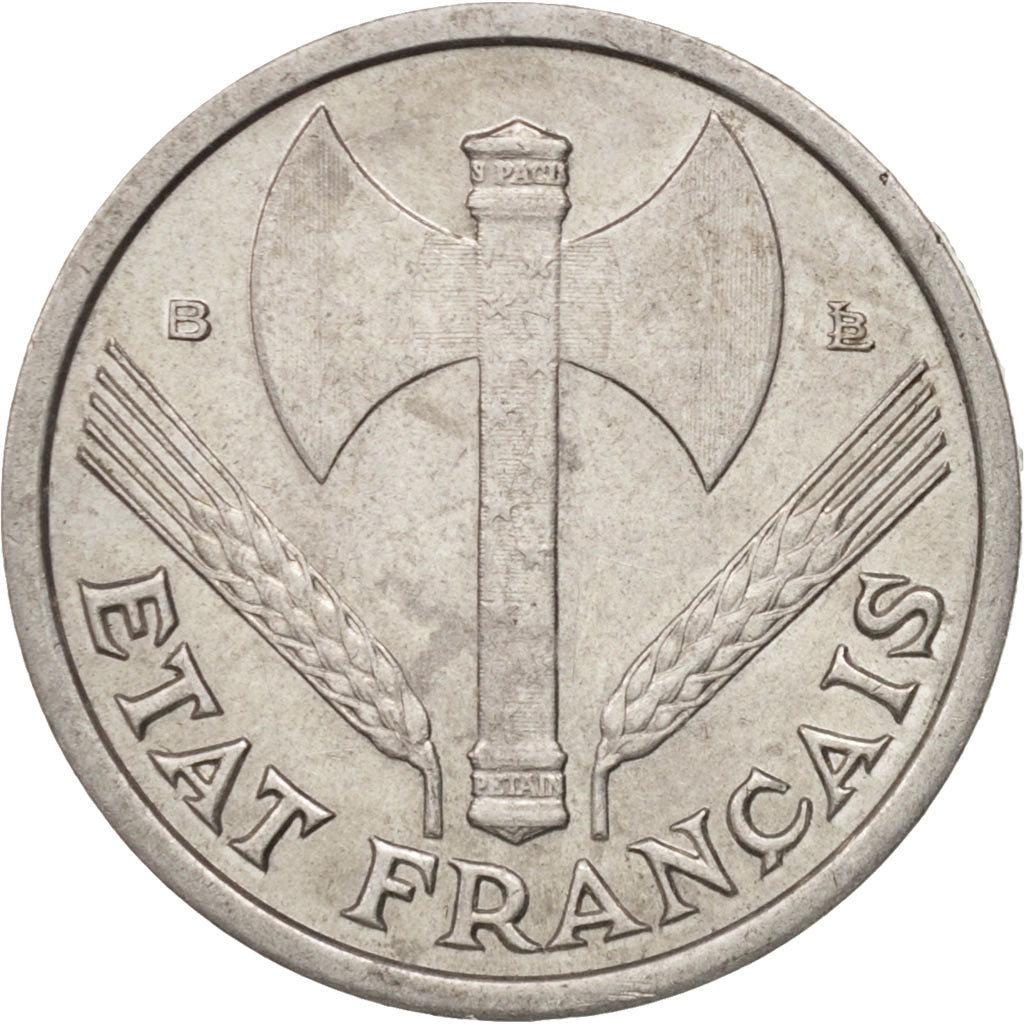 Coin, France, Bazor, Franc, 1944, Rouen, AU(55-58), Aluminum, KM:902.2