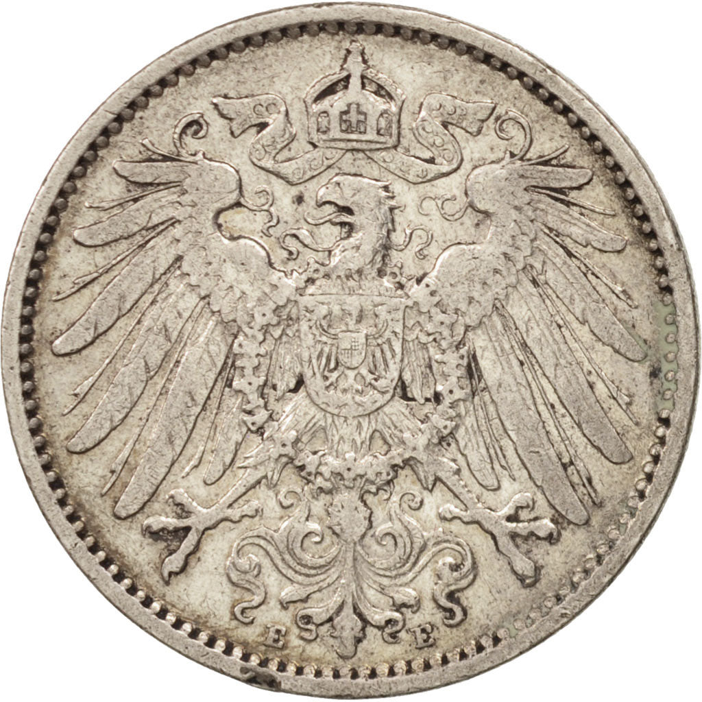 Coin, GERMANY - EMPIRE, Wilhelm II, Mark, 1906, Muldenhütten, EF(40-45)