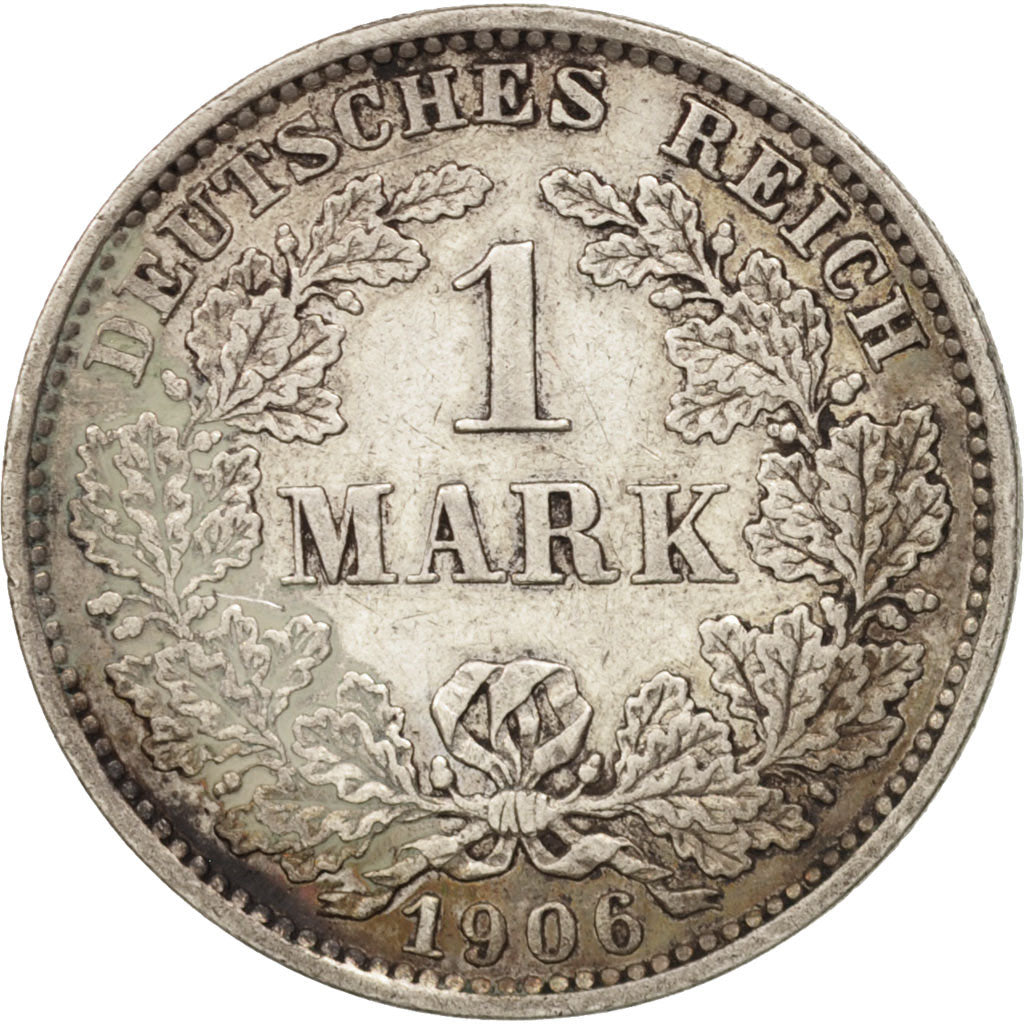 Coin, GERMANY - EMPIRE, Wilhelm II, Mark, 1906, Muldenhütten, EF(40-45)