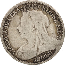 Great Britain, Victoria, 3 Pence, 1901, VF(20-25), Silver, KM:777