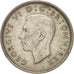 Coin, Great Britain, George VI, 6 Pence, 1945, AU(50-53), Silver, KM:852