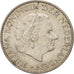 Netherlands, Juliana, Gulden, 1958, AU(55-58), Silver, KM:184