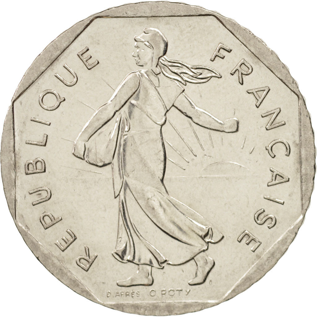 Coin, France, Semeuse, 2 Francs, 2000, Paris, MS(63), Nickel, KM:942.2