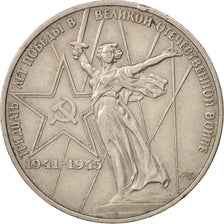 Russia, Rouble, 1975, Saint-Petersburg, AU(55-58), Copper-Nickel-Zinc, KM:142.1