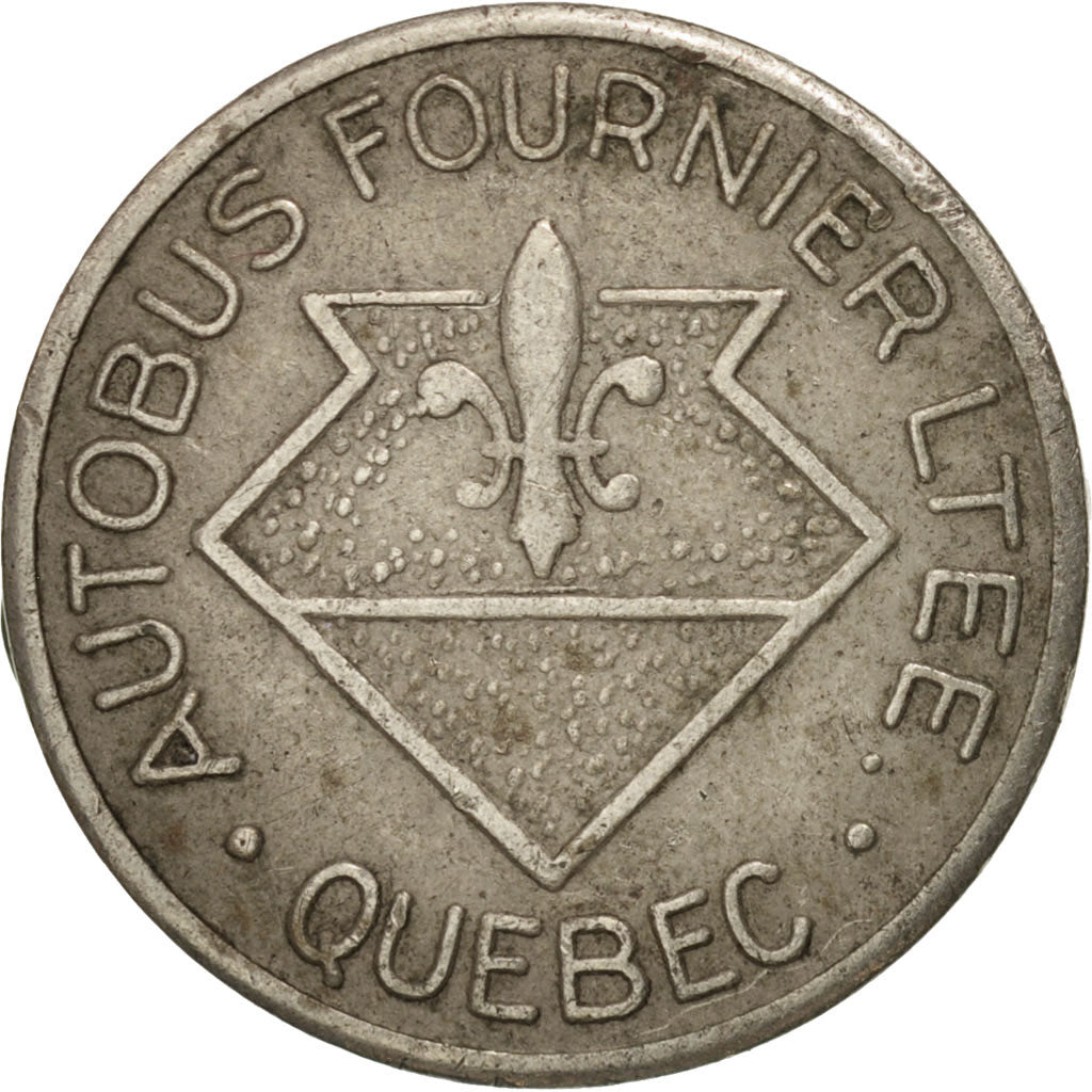 Canada, Token, Québec, Autobus Fournier, AU(50-53), Nickel