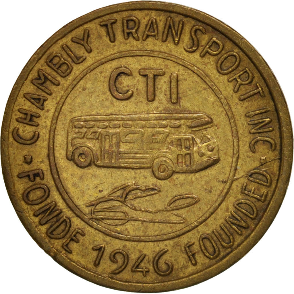 Canada, Token, Chambly Transport Incorporated, AU(50-53), Brass