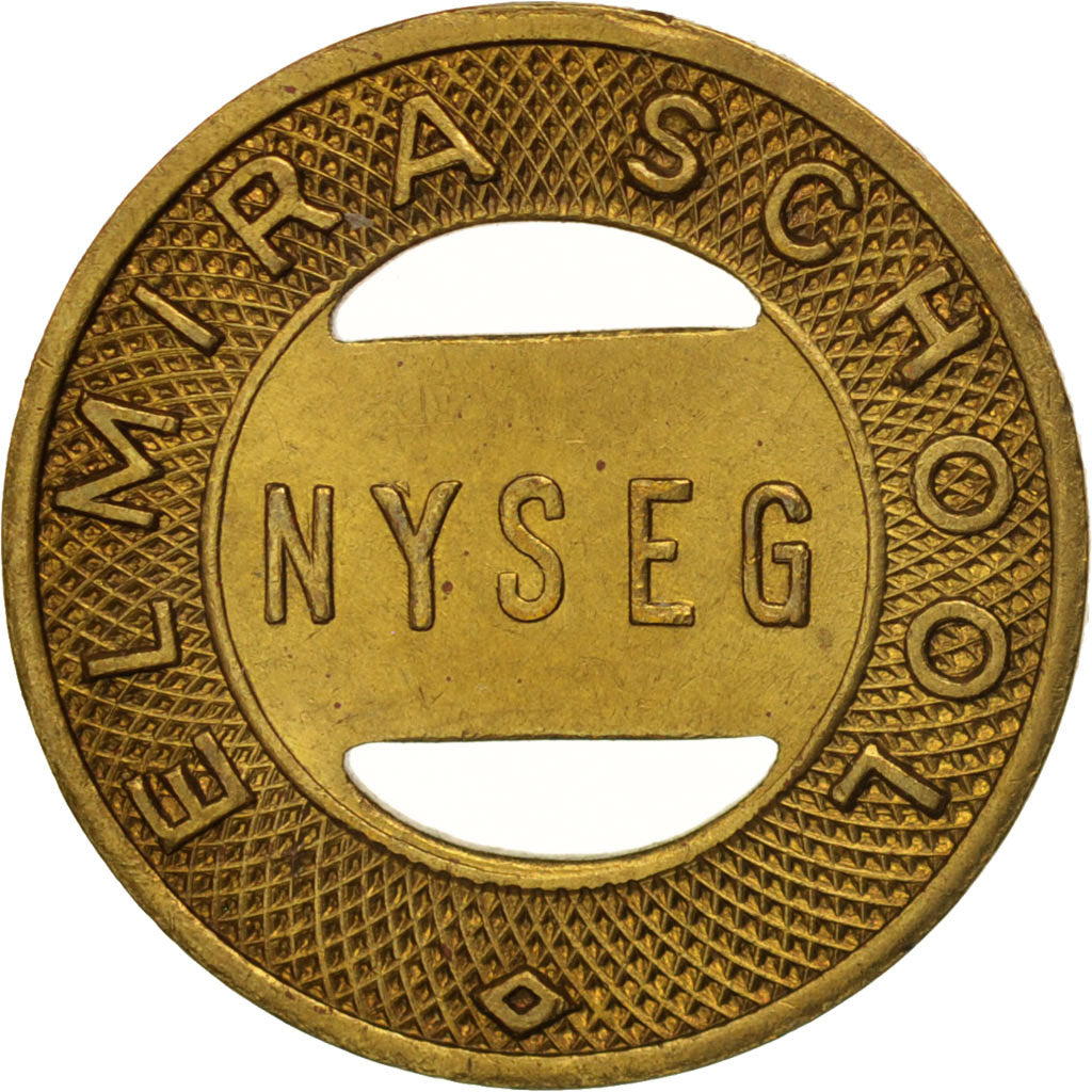 United States, New-york, N.Y.S.E. & G. Corp., Elmira School, Token