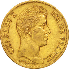 Coin, France, Charles X, 40 Francs, 1830, Paris, AU(50-53), Gold, KM:721.1