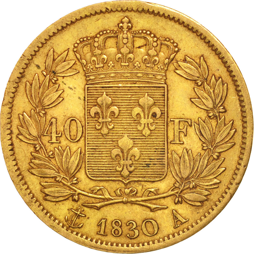 Monnaie, France, Charles X, 40 Francs, 1830, Paris, TTB+, Or, KM:721.1