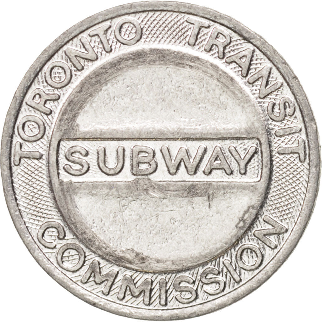 Canada, Token, Toronto Subway Transit Commission, MS(63), Aluminum