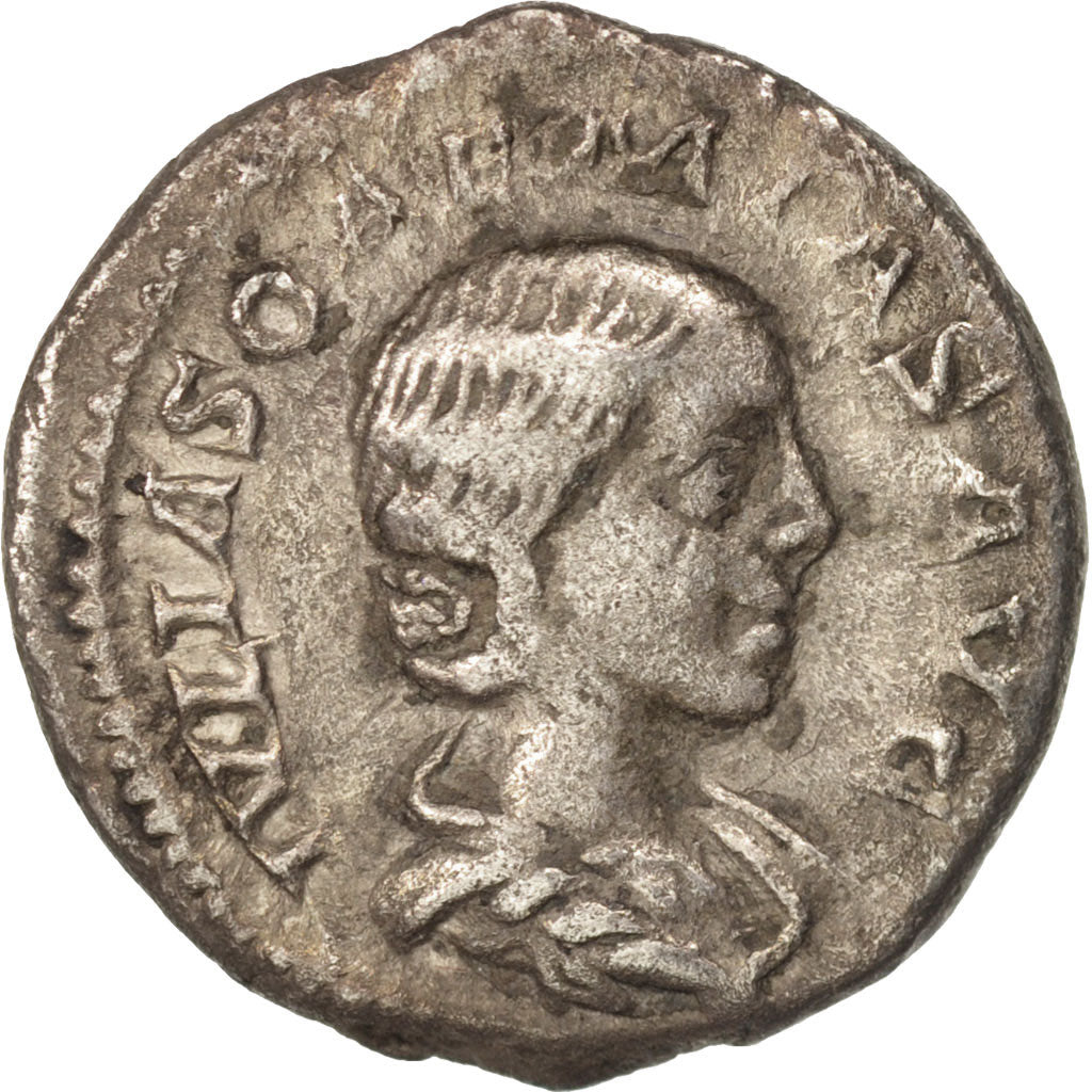 Münze, Julia Soaemias, Denarius, 220, S+, Silber