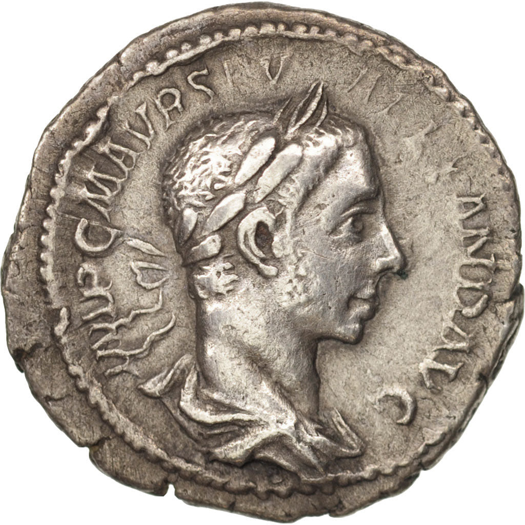 Coin, Severus Alexander, Denarius, 225, Rome, AU(50-53), Silver, RIC:144