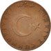 Turkey, 10 Kurus, 1974, AU(55-58), Bronze, KM:898.2