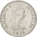 Coin, Seychelles, Cent, 1972, British Royal Mint, MS(63), Aluminum, KM:17