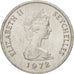 Coin, Seychelles, Cent, 1972, British Royal Mint, MS(63), Aluminum, KM:17