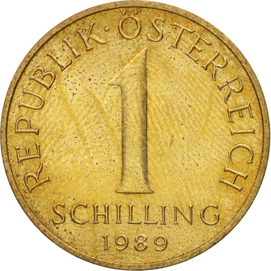Austria, Schilling, 1989, MS(60-62), Aluminum-Bronze, KM:2886