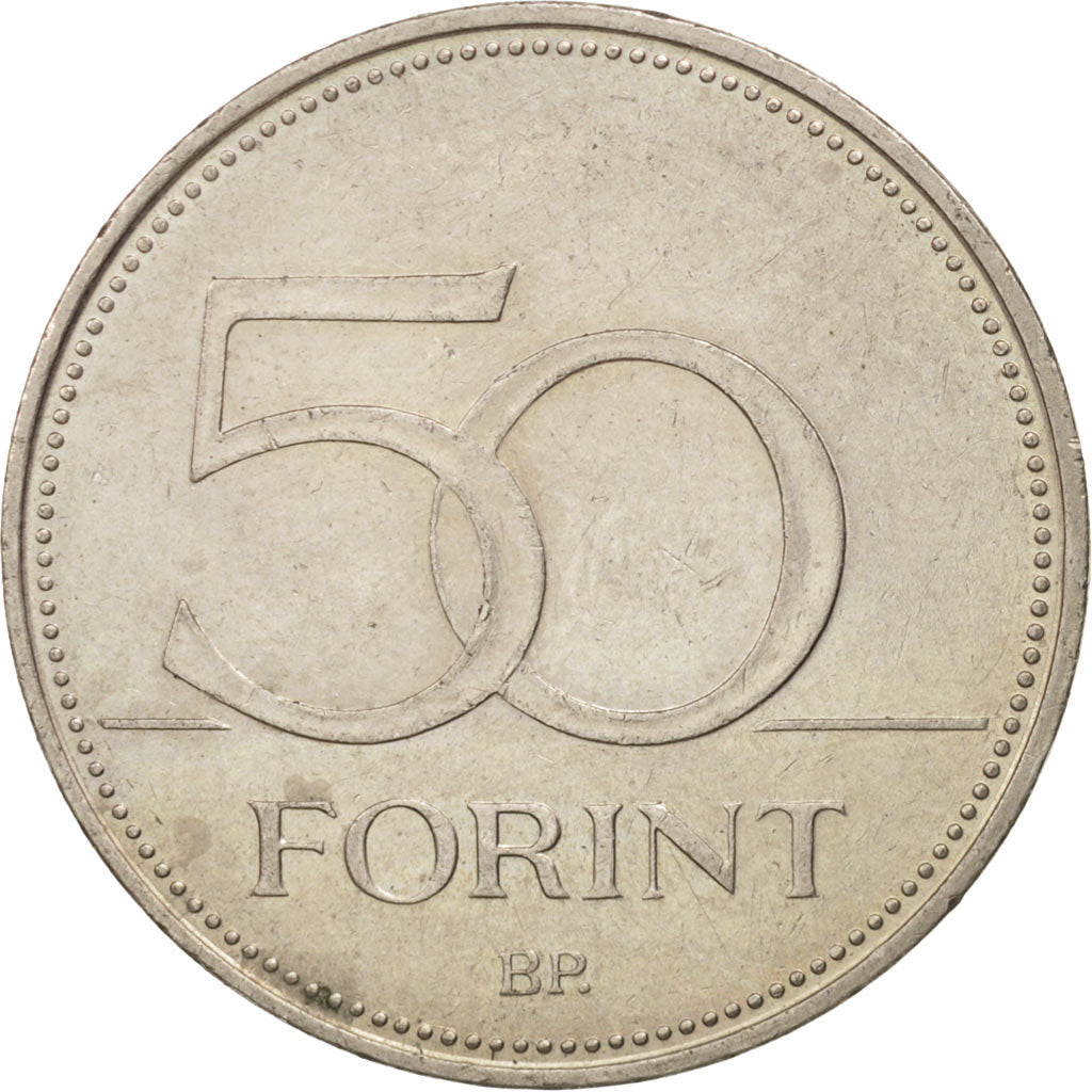 Hungary, 50 Forint, 1995, Budapest, AU(55-58), Copper-nickel, KM:697