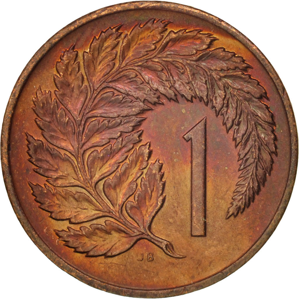 Munten, Nieuw Zeeland, Elizabeth II, Cent, 1973, UNC-, Bronze, KM:31.1
